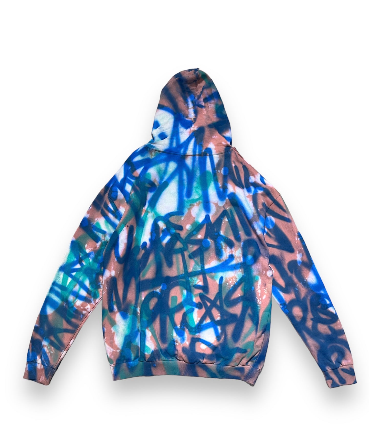 graffiti hoodie blue & more