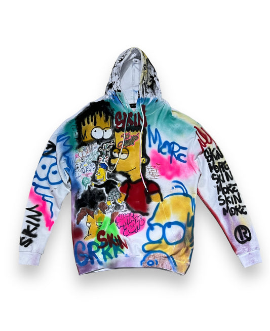 cartoon graffiti hoodie